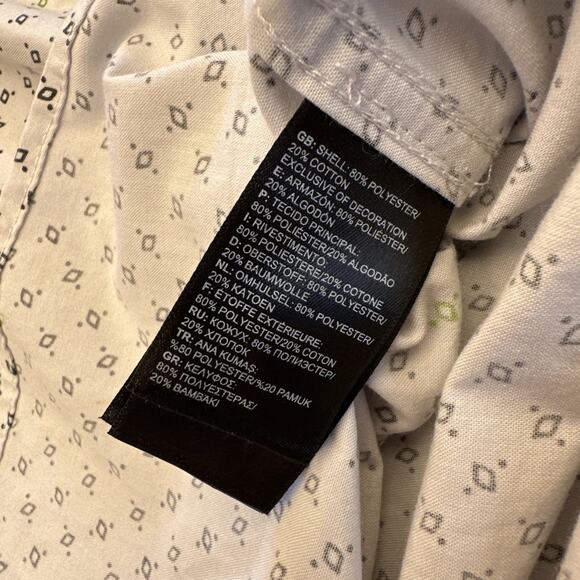 North Face Shirt Mens Large White Short Sleeve Diamond Geometric Design Casual - Picture 6 of 10